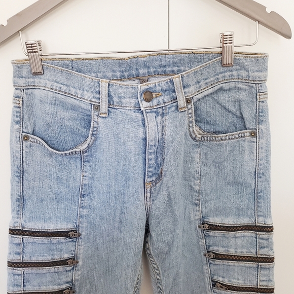 Carmar Alonso skinny stretch jeans zipper thigh distressed - Picture 5 of 11